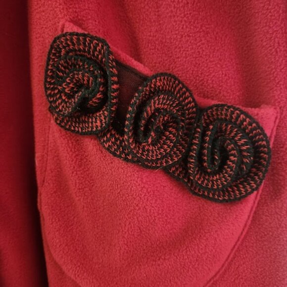 Le Moda Red Cape with Faux Fur Collar – One Size – NWT - Picture 2 of 4